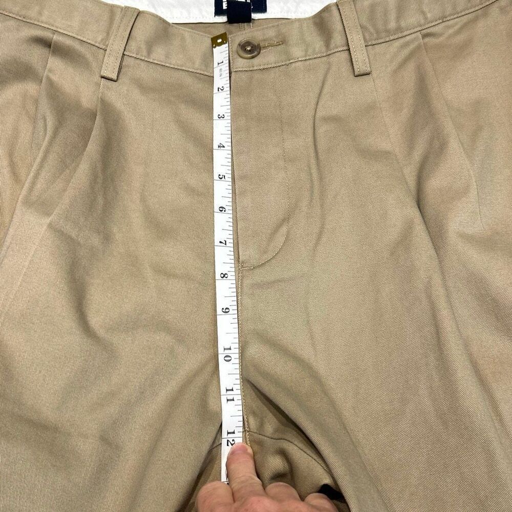 Lands End Mens Chinos Khakis Pants Traditional Fit Sz 40 Stretch Tab Waist 40x29 - Picture 10 of 11